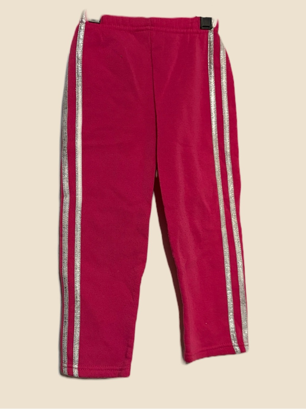 Diva Hot Pink pants with Silver Side Stripes